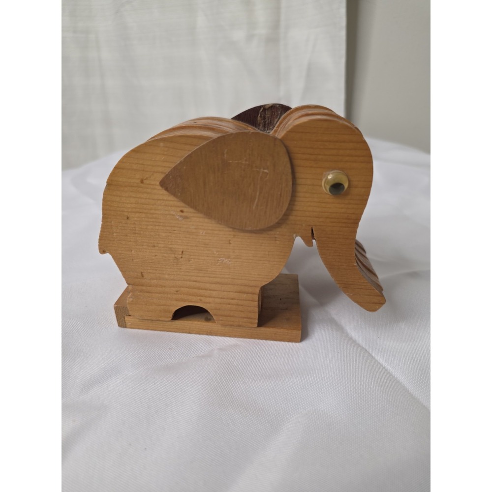 Wooden Elephant Coaster Set Of 4